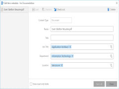 Collabmail - Update SharePoint content metadata right within Outlook